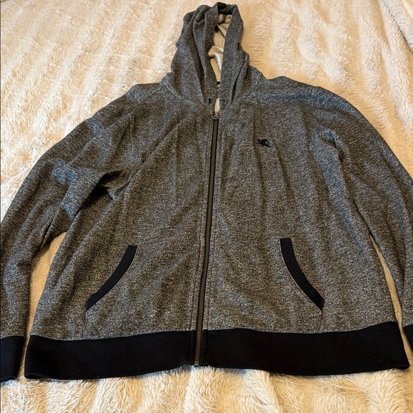 Express Charcoal Zip-Up Hoodie - Picture 1 of 3
